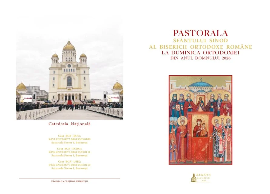 Pastorala Sfântului Sinod al Bisericii Ortodoxe Române la Duminica Ortodoxiei din anul Domnului 2026